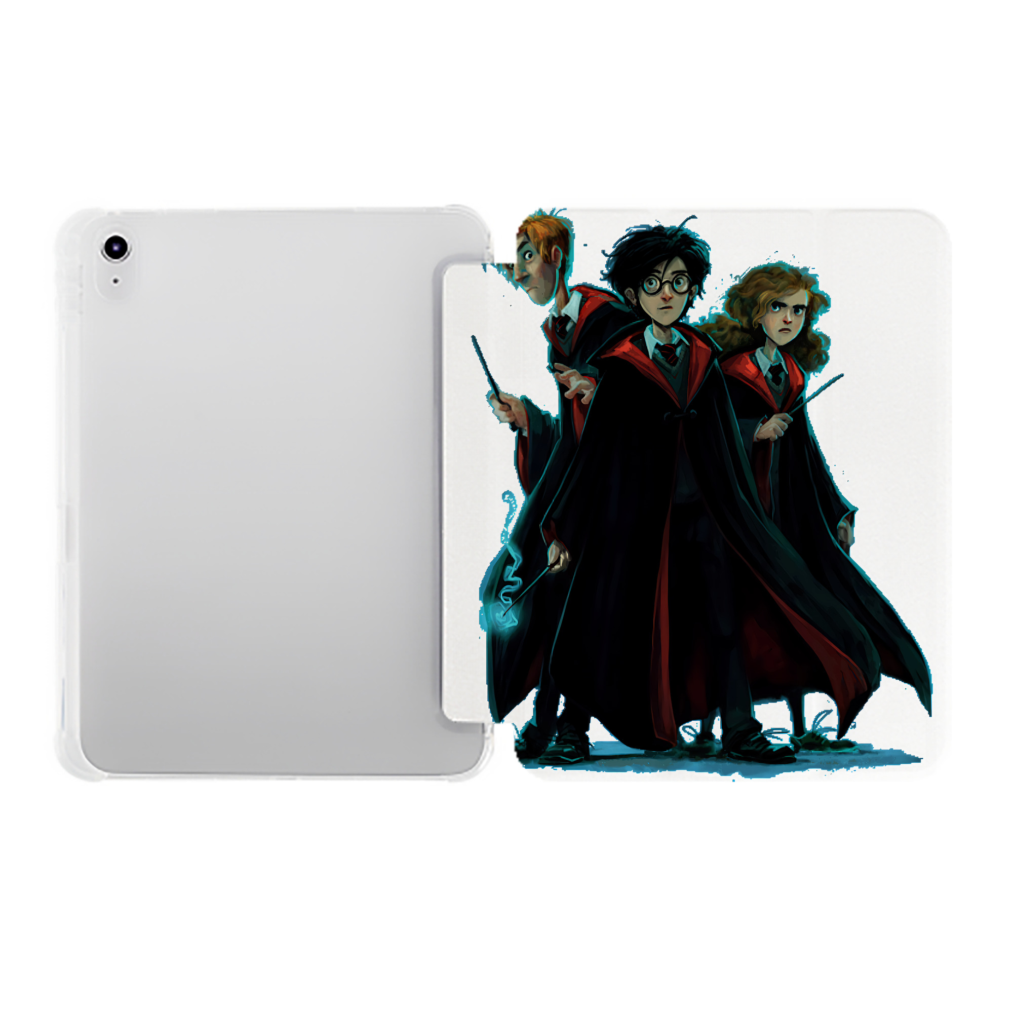 （画像用） Harry Potter ハリー・ポッターシリーズ IPad ケース ペン収納付き 三つ折りスタンド PUレザー×シリコン 対応機種9.5/10.5/10.9インチ
